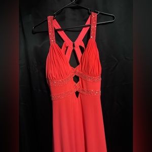 Coral/ pink long dress
